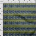 thumbnail image 2 of oneOone Polyester Lycra Fabric Geometric|Leaves & Floral Block Printed Fabric 1 Yard 56 Inch Wide, 2 of 4