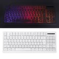 thumbnail image 4 of RGB Mechanical Keyboard, Power Saving Mode 1800MAh Battery  Gaming Keyboard RGB Lighting Effects 87 Keys  for PC White,Black, 4 of 8