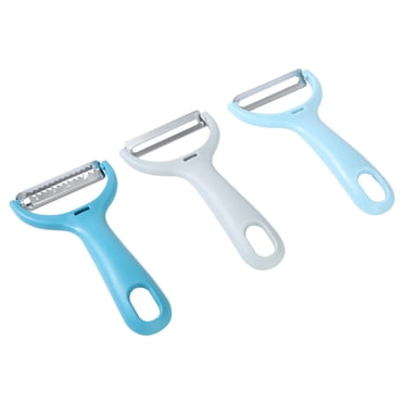 Mainstays 3-Piece Peeler Set with Serrated, Straight, and Julienne Blades, Assorted Colors