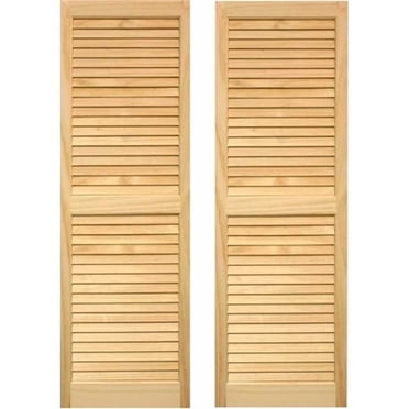 Exterior Louvered Shutters 15 x 55 in.