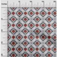 thumbnail image 2 of oneOone Cotton Poplin White Fabric Geometric Craft Projects Decor Fabric Printed by The Yard 42 Inch Wide, 2 of 4
