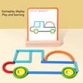 thumbnail image 3 of Sticks Puzzle Board Toy, Coloful Puzzle Board Toy Early Education 2D Pattern Interaction Learning Basswood  for Gift, 3 of 7