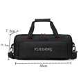 thumbnail image 1 of Mosiee Muti Size Portable Guitar Pedalboard Bag Effects Pedal Board Storage Carry Case, 1 of 6