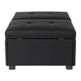 thumbnail image 2 of CorLiving Antonio Premium Faux Leather Deluxe Double Storage Ottoman, 2 of 9
