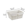 thumbnail image 2 of Hometrends Lined Rolled Paper Basket, 2 of 4