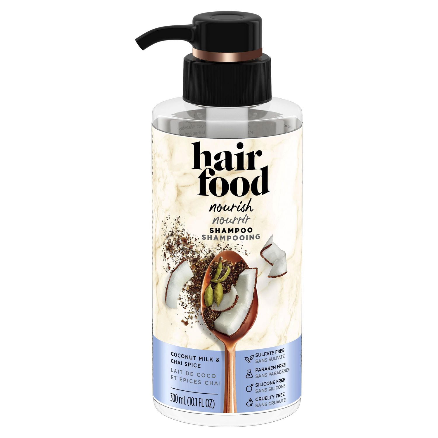 Hair Food Coconut & Chai Spice Sulfate Free Shampoo, Dye Free Nourishment