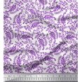 thumbnail image 1 of Soimoi Cotton Voile Fabric Leaves & Paisley Block Decor Fabric Printed Yard 56 Inch Wide, 1 of 3
