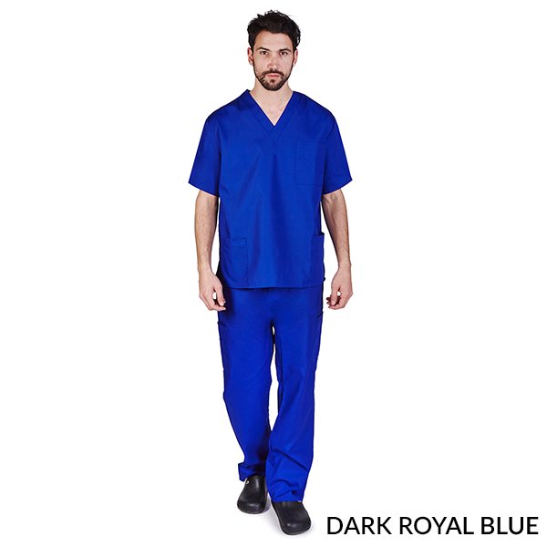M&M SCRUBS Men's Scrub Set Medical Scrub Top and Pants