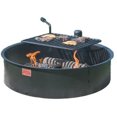 thumbnail image 1 of Pilot Rock 30 Inch Steel Ground Fire Pit Ring and Cooking Grate, Black, 1 of 9