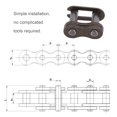 thumbnail image 4 of Connecteurs de Chaînes, Design Standard Chaîne Durable Maillon Maître Fonte pour Remplacement, 4 of 7