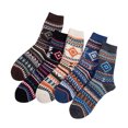 thumbnail image 1 of XZNGL Cozy Socks for Men 5Pairs Men Warm Winter Socks Retro Print Thick Knit Cozy Middle Tube Socks Winter Socks for Men Thick Socks for Men Men Warm Socks Tube Socks Men, 1 of 4