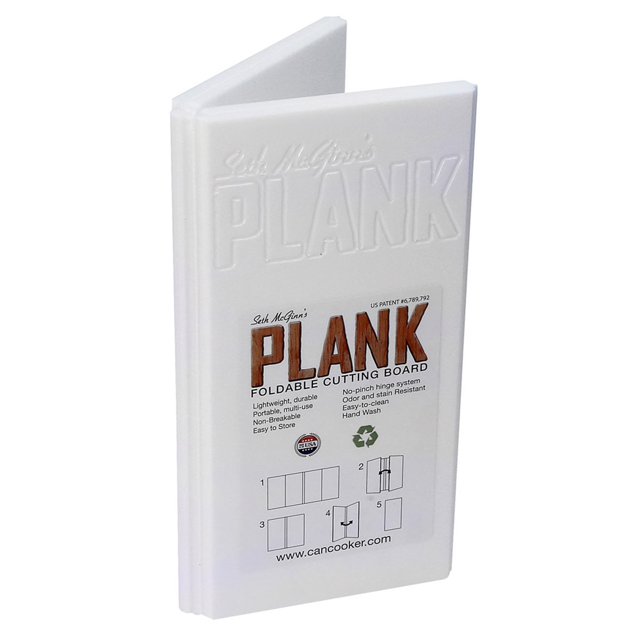 CanCooker SMP1408 8 x 16-Inch Seth McGinn's Plank Foldable Cutting Board, White