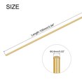 thumbnail image 2 of Unique Bargains 8Pcs Brass Rods 0.8mm x 100mm Round Metal Solid Shaft Rod Lathe Bar Stock Handle DIY Craft Making, Gold, 2 of 5