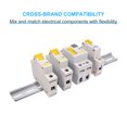 thumbnail image 4 of Unique Bargains 3pcs Aluminum DIN Rails, 8 Inches Long, 35mm Wide, 7.5mm High, Terminal Block Mounting Din Rail, 4 of 5