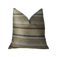 thumbnail image 1 of Plutus PBRAZ224-2030-DP Oreiller de Luxe Fait à la Main Double Face Lexington Park, Taupe et Brun - Grand Lit, 1 of 3
