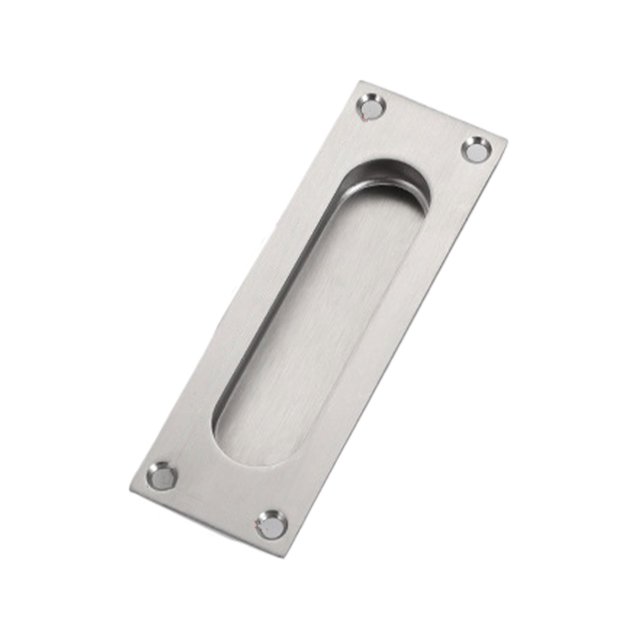 ZheElen Poignée de Cabinet en Acier Inoxydable Solide Invisible et Durable Plus Coordonnée Argent Carré Ouvert h
