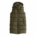 thumbnail image 4 of LOVZFMLL Winter Jackets for Women, Long Sleeveless Puffer Vest with Hood and Pockets, 4 of 4