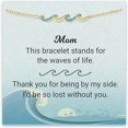 thumbnail image 2 of 1 Gold Set With Blue Diamond Ladies Family Simple BraceletThe Best Gift for A Loved One, 2 of 9