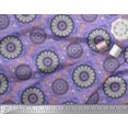 thumbnail image 3 of Soimoi Silk Fabric Floral Mandala Decor Fabric Printed Yard 42 Inch Wide, 3 of 3