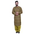 thumbnail image 1 of Atasi Printed Rayon Pathani Kurta With Solid Salwar For Mens Party Wear, 1 of 5