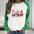 thumbnail image 2 of RKSTN Chandail de Noël pour Femmes, Chandail à Col Rond Imprimé Père Noël, Manches Longues, Confortable, Blouse Régulière, 2 of 5