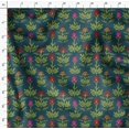 thumbnail image 4 of Soimoi Silk Fabric Leaves & Floral Artistic Print Sewing Fabric Yard 42 Inch Wide, 4 of 5
