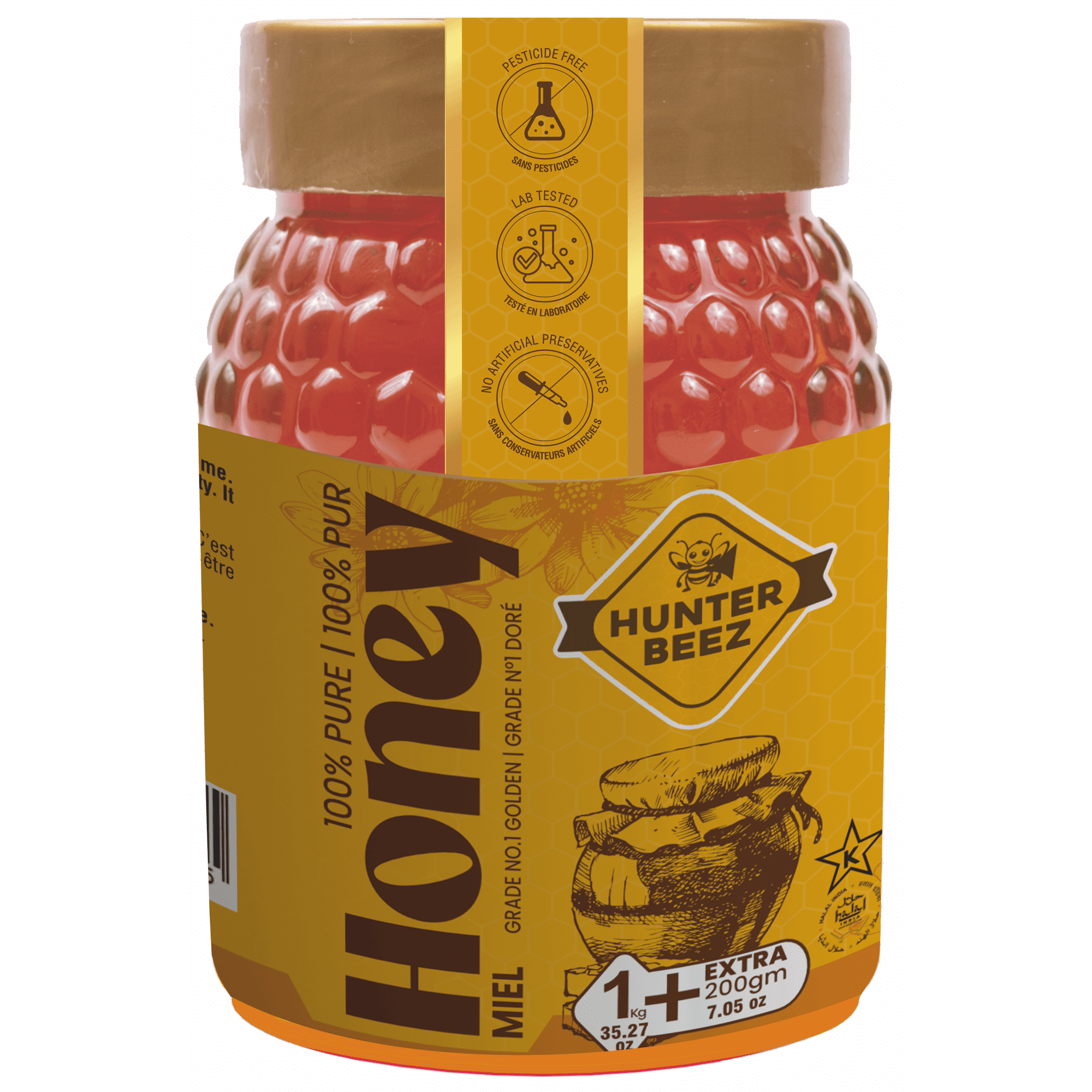 Hunter Bee Natural Honey - Walmart.ca