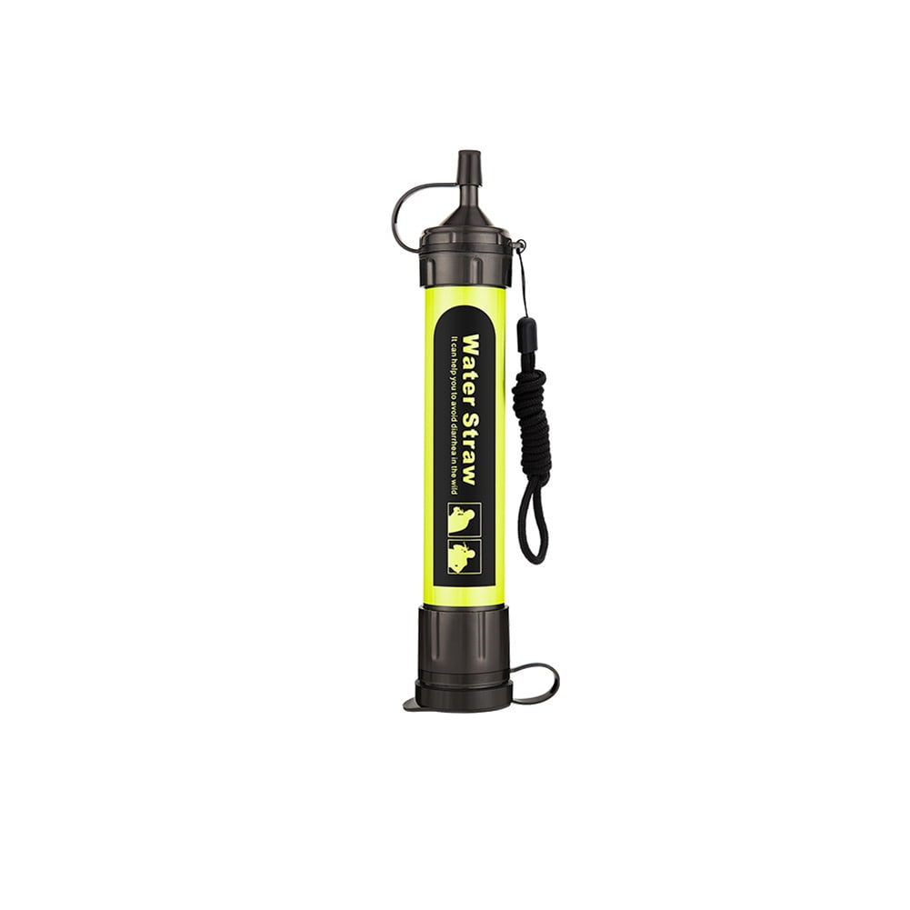 Paille de Purification d'Eau Portable pour l'Extérieur Randonnée Alpinisme Camping Urgence Survie Paille Pratique Purificateur d'Eau Simple Sédiment Microbien Sédiment Filtration Physique Purificateur d'Eau