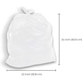 thumbnail image 2 of Spartano Sacs à Ordures Blancs 500 Unités, Sacs à Déchets Polyvalents pour la Maison et le Bureau, Format (22 x 24 Pouces), 2 of 7