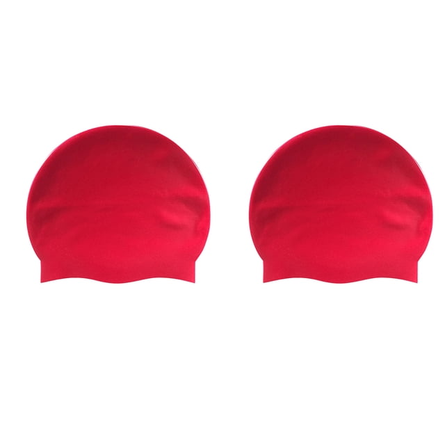 EGNMCR Pool Accessories, Sports & Outdoors 2PC Adult Universal Pure Ear Protection Swimming Caps Swimming cap