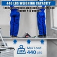 thumbnail image 4 of 6-9ft Telescoping Plank, Aluminum Work Plank, 440 LBS Capacity, Aluminum Scaffolding Plank with Skid-Proof Platform Scaffold Ladder Accessory, 4 of 8