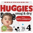 thumbnail image 1 of Huggies Snug & Dry Baby Diapers, Giga Pack, Sizes: 1-6, 1 of 9