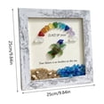 thumbnail image 3 of B Wooden Graduation Photo Frame With Sea Glass Design For Diploma Picture Display Desk Shelf Decoration, 3 of 7