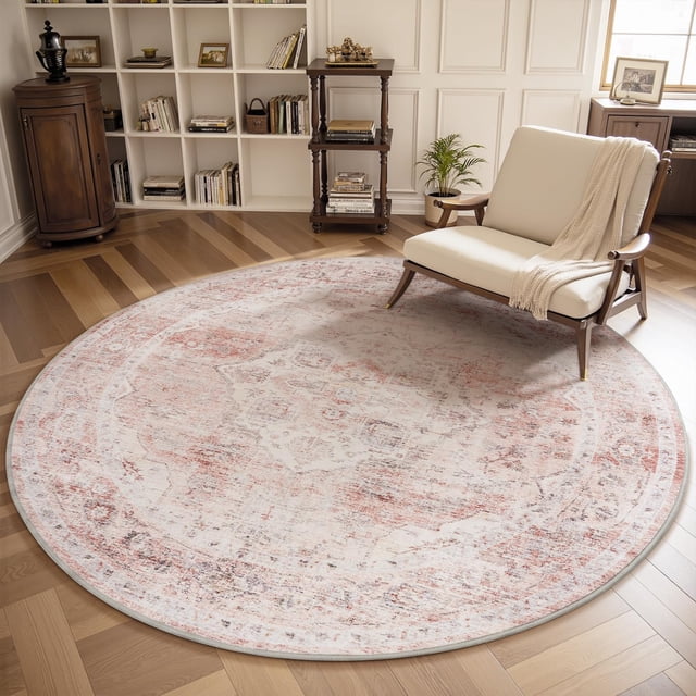-Area Rug X Rugs for Living Room- Machine Washable Rug-Soft Living Room Rug-Vintage Non Slip Carpet-Rugs for Bedrooms Dining Room Living Room Office