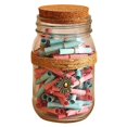 thumbnail image 1 of Wishing Bottle Glass Decorative: Small Cork Jar Letter Bottle with Message Paper, 1 of 7