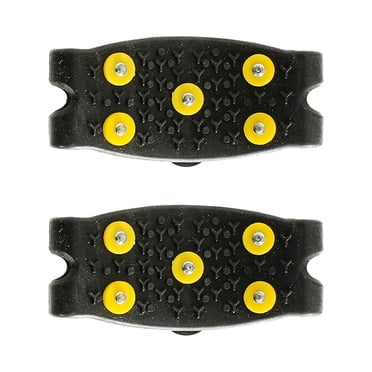 BKBP Clearance! Ice Cleats Snow Traction Cleats Crampons for Shoe and Boots Non-Slip Overshoe for Walking on Snow and Ice Rubber Walking Cleats Anti Slip Crampons