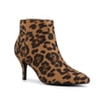 thumbnail image 1 of BLISSFUL STEP Women's Pointed Toe Zipper Stiletto Heels Ankle Boots Leopard 8, 1 of 8