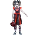 thumbnail image 4 of Kids Girls Halloween Skull Cheer Leader Costume Flutter Sleeve Dance Dress Rooter Team Uniform, 4 of 6