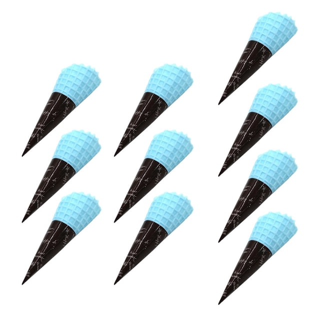 20Pcs Simulation Ice Cream Stackable Realistic PVC DIY Embellishments Miniature Ice Cream Cone Party Favors