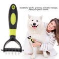 thumbnail image 1 of Deshedding Dog Brush, Dog Brush for Shedding Dog Rake Cat Brush Double Sided Undercoat Rake Comb for Detangling, Deshedding Pet Grooming Brush for Small, Medium Dogs and Cats, 1 of 7