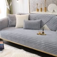 thumbnail image 2 of Velvet Fabric Sofa Cover, Furniture Protector with Non-Slip Design for Corner Sofas, Pet-Friendly Comprehensive Protection, Easy Installation and Machine Washable Sofa Slipcover, 2 of 8