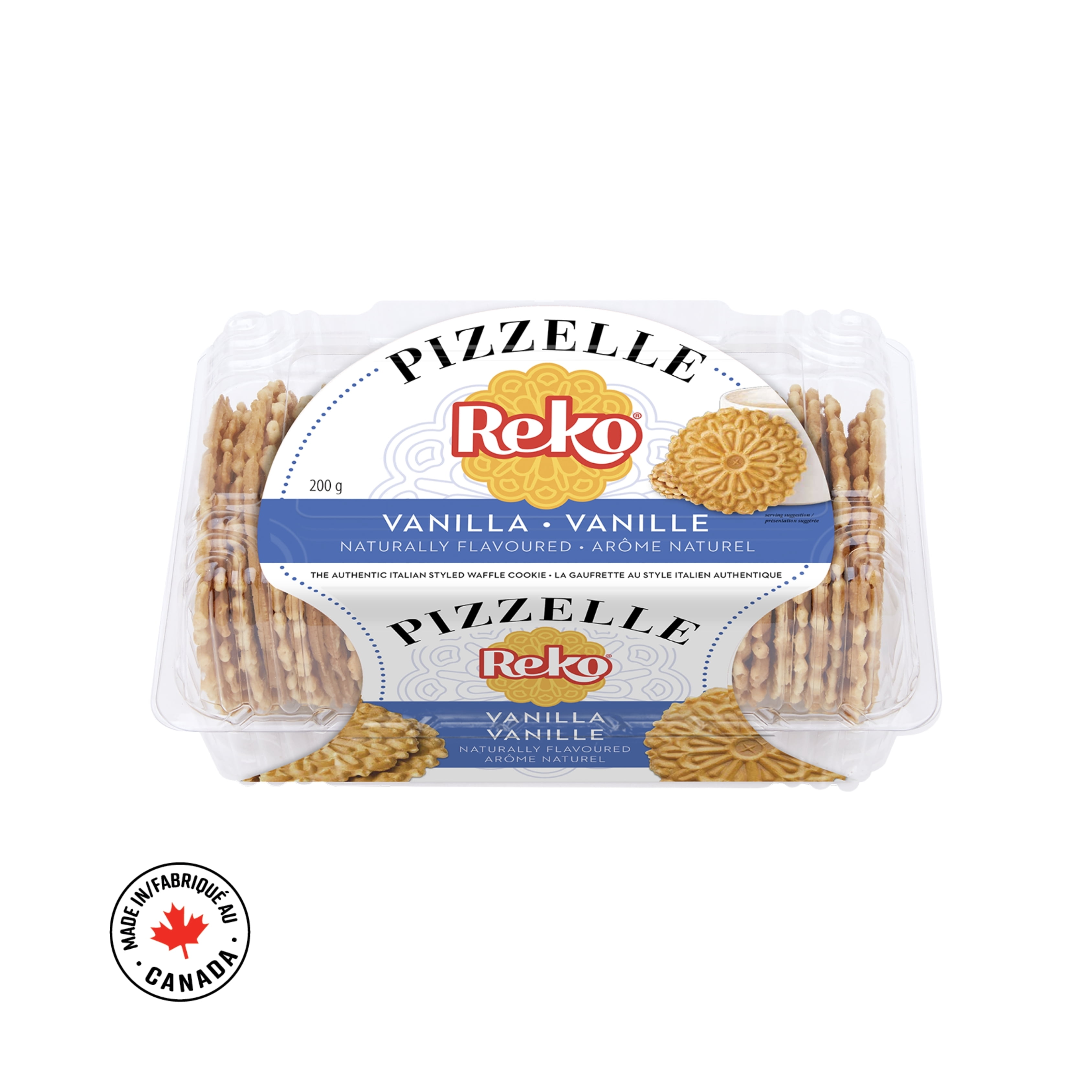 Reko Pizzelle Vanilla Waffle Cookies