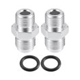 thumbnail image 1 of Unique Bargains 1 Set Car Transmission Oil Cooler Adapter Fitting Front Rear Port 6AN Flare to 1/4 NPS Aluminum Alloy, 1 of 7