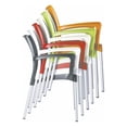 thumbnail image 4 of Compamia Dolce Resin Outdoor Arm Chair in Orange, 4 of 11