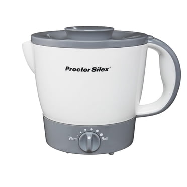 Chaudron électrique Proctor Silex 32 oz, 1000 watts, chaleur réglable, antiadhésif sans PFAS, blanc, 48507PS