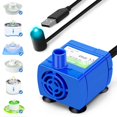 thumbnail image 2 of YOPTOP Cat Water Fountain Pump 40db Super Silent Cat Fountain Replacement Pump Auto Power Off Pet Water Fountain Pump IP68 Waterproof DR-DC160 Replacement Pump, 2 of 9