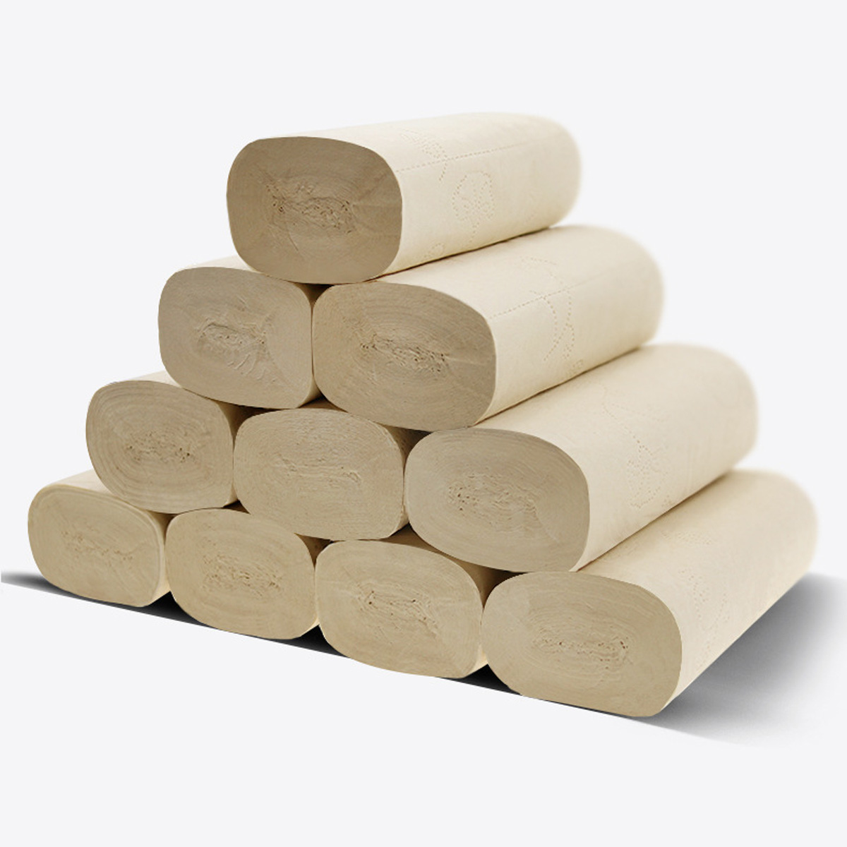 10 Rolls 4-plys Toilet Paper Bathroom Tissue Bamboo Pulp Soft Toilet Paper Family Mega Rolls