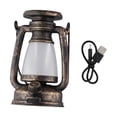thumbnail image 4 of GLFILL Camping Lantern LED Retro Plastic Hanging Lantern Chargeable Camping Lights Style A Bronze, 4 of 8