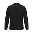 thumbnail image 3 of Rbaofujie Chandails à Col Rond pour Hommes Mode Col en V Chaud Extérieur Manches Longues Chandail Tricoté Haut Chandail Col en V Noir Chandails pour Garçons, 3 of 5