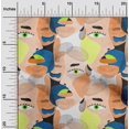 thumbnail image 2 of oneOone Rayon Light Beige Fabric Abstracts Dress Material Fabric Print Fabric By The Yard 56 Inch Wide, 2 of 5